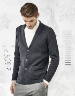 Blue merino wool jacket