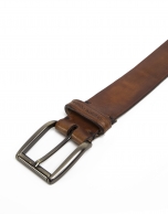 Plain brown belt