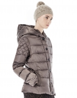 Brown short ski jacket