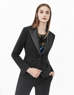 Black tuxedo blazer