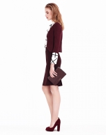 Aubergine short jacket