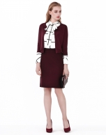 Aubergine short jacket