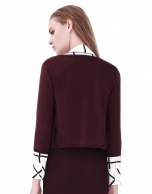 Aubergine short jacket