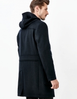 Blue cashmere coat