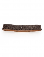 Brown belt with decorative metal pieces