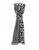 Foulard blanco y negro