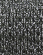 Green and gray knit tie