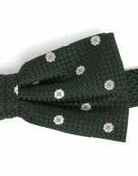 Structured bowtie with flower