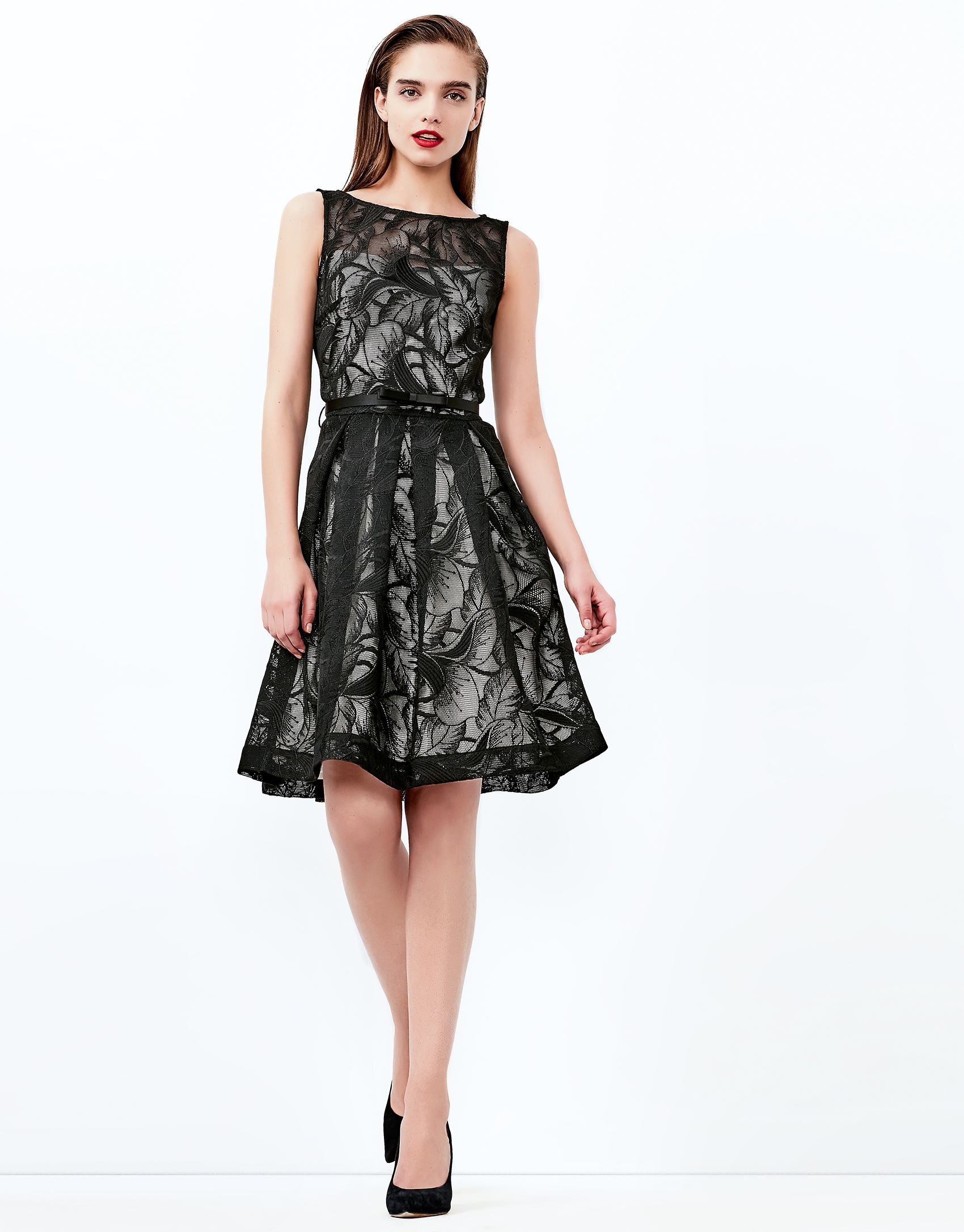 Black lace dress