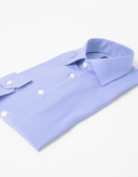 Blue Oxford cotton shirt