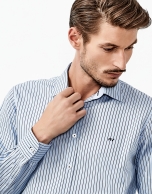 Blue stripe dress shirt