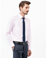 Pink herringbone shirt