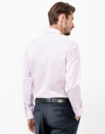 Pink herringbone shirt