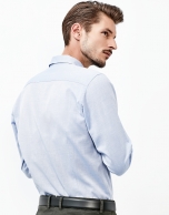 Plain blue shirt