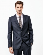 Navy part canvas suit