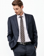 Navy part canvas suit