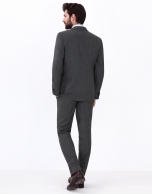 Gray hounds tooth suit