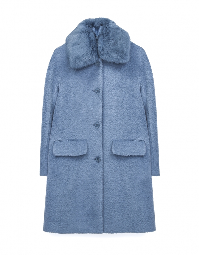 Light blue coat Woman | Roberto