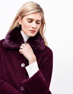 Aubergine short coat