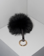 Black pompom charm