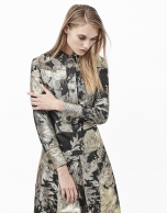 Gilded jacquard dress