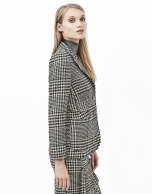 Glen plaid blazer