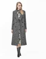 Gray tweed coat