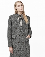 Gray tweed coat