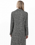 Abrigo tweed gris