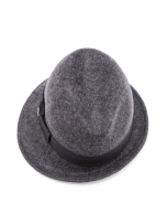 Gray short brim hat