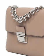 Beige leather Joyce purse 