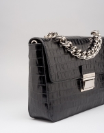 Bolso cartera piel coco negro Joyce