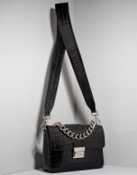 Black alligator leather Joyce purse