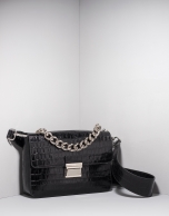 Black alligator leather Joyce purse