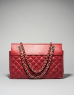 Bolso shoulder piel rojo Ghauri