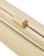 Gold leather clutch Danse