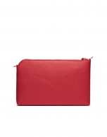 Bright red Saffiano leather Lisa Clutch 