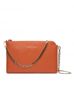 Clutch Lisa saffiano naranja