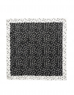 Black silk polka dot scarf 