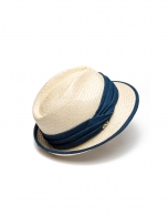 Narrow-brim raffia hat