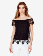 Off white lace top with  lace 