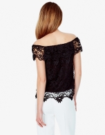 Off white lace top with  lace 