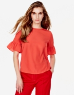 Orange top with full sleeves