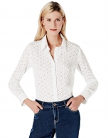 White embroidered shirt