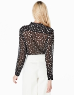 Shirt with polka dots