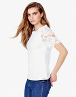 White lace top