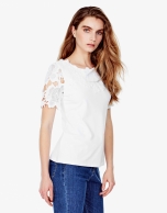 White lace top