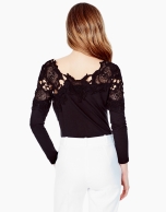 Black lace top 