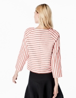 Striped short jacket