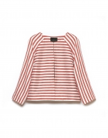 Striped short jacket